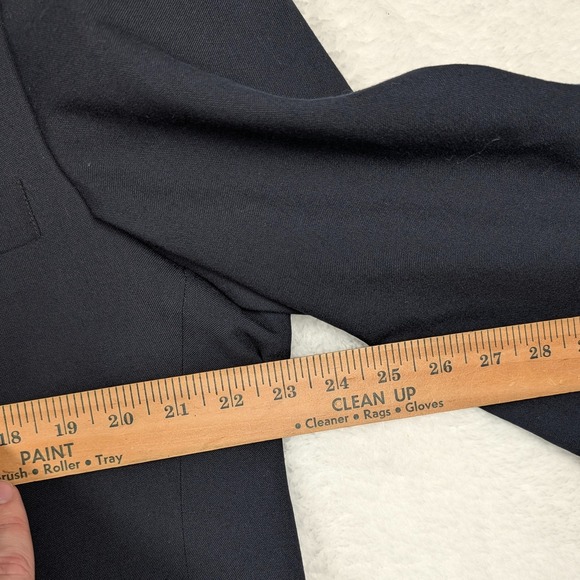 Vintage Jos. A. Bank Blazer Mens 46L Navy 100% Wool Gold Button Sport Coat USA - Picture 8 of 13
